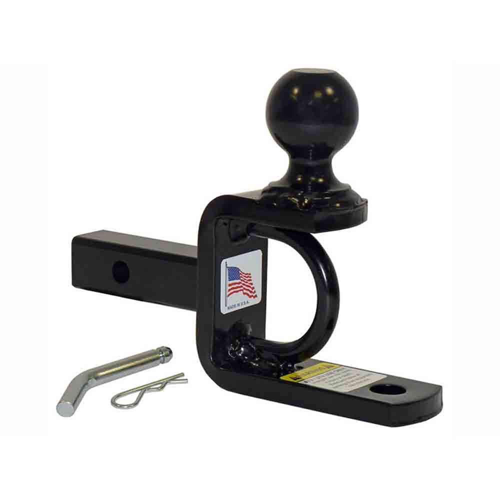 Rigid Hitch, ATV Ball Mount,1.25in. Receiver,2in. Ball,w/ Pin/Clip, Ball Diameter 2 in, Model# ATV-125